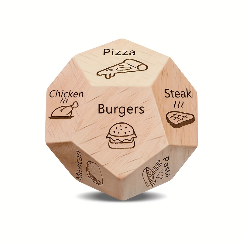 Party Games Night - Dining Dice Board Game-12-Sided Meal Planning