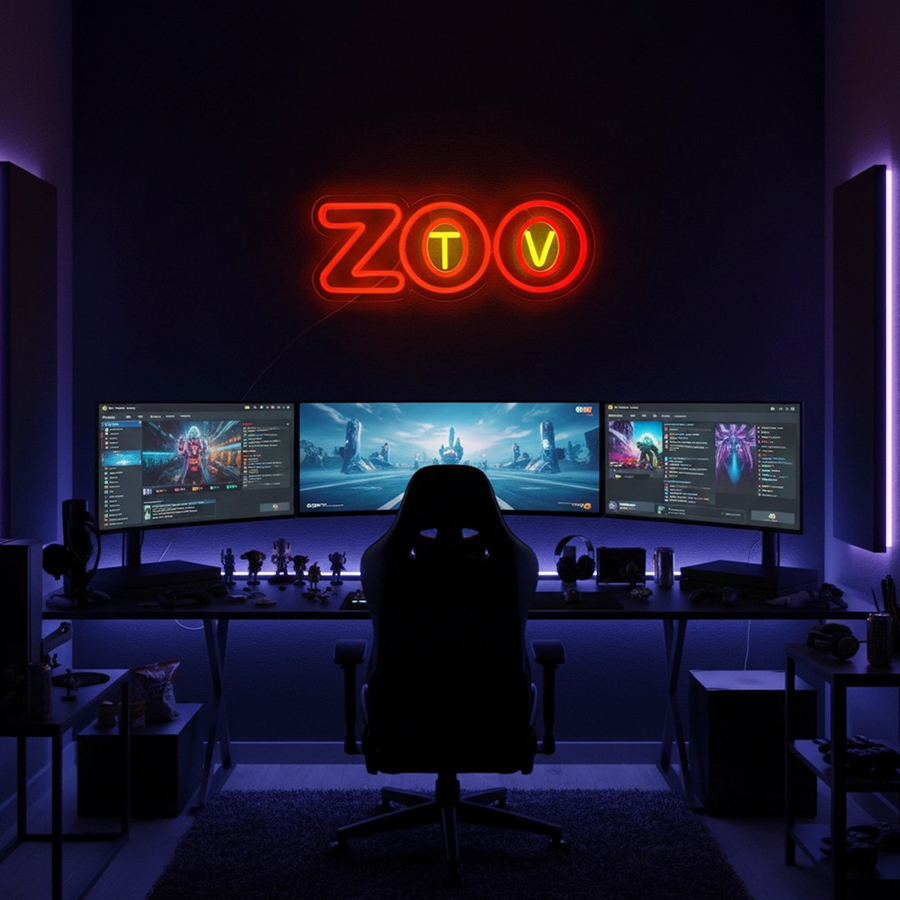 Zoo Tv Neon Sign, Led Letter I - Zoo Party Games recension och pris