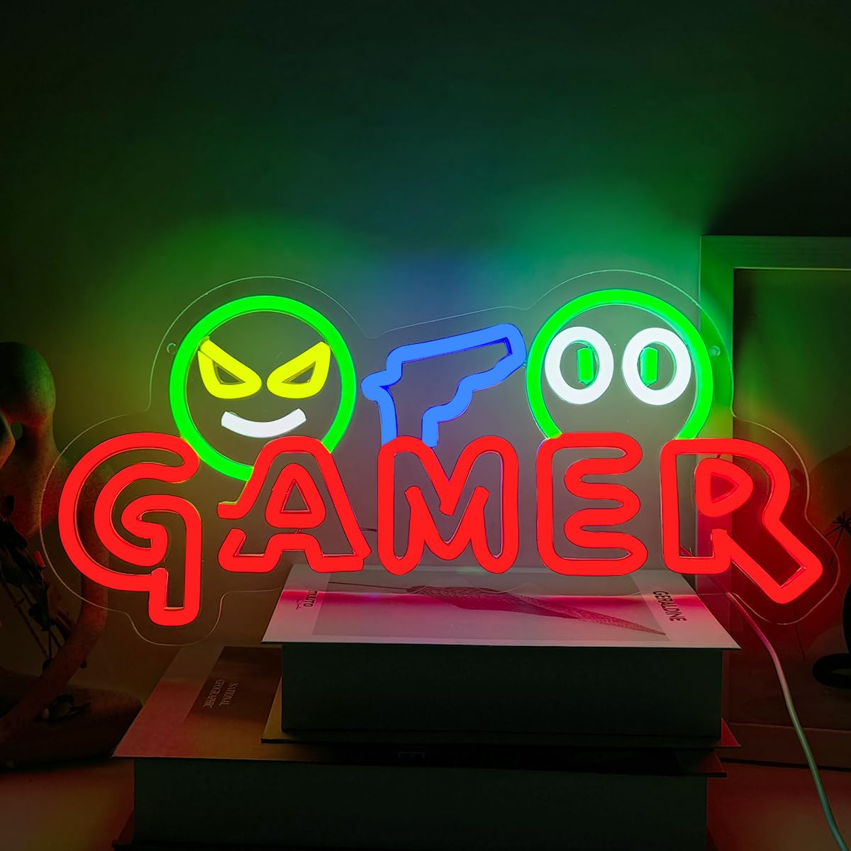 Gamer Neon Sign LED Wall Light - Party Games For Christmas recension och pris