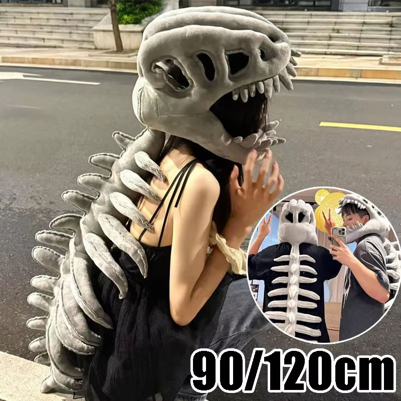 Dinosaur Skeleton Plush Hoodie - Party Games For Adults And Kids recension och pris